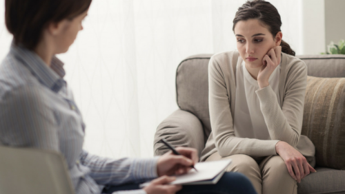 a woman during a professional counseling session